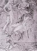 Jules Pascin Cupiter and three woman china oil painting artist